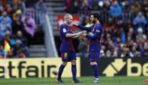 PLATZ 3: Andres Iniesta - 37 Assists in 489 gemeinsamen Spielen mit Messi.