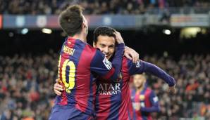 PLATZ 5: Pedro - 25 Assists in 270 gemeinsamen Spielen mit Messi.