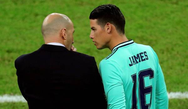Zinedine Zidane hat angedeutet, dass die Zeit von James Rodriguez bei den Königlichen in diesem Sommer zu Ende gehen könnte.