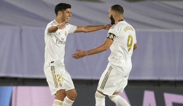 Marco Asensio und Karim Benzema schossen Real Madrid zum Sieg.