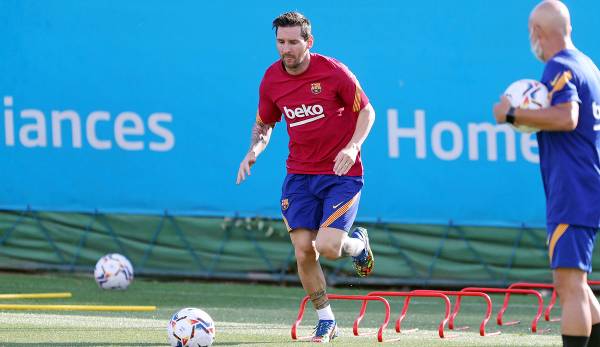 Lionel Messi trainiert wieder beim FC Barcelona.
