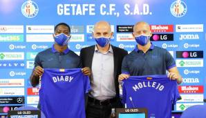 Der FC Getafe hat vor der Länderspielpause ihre Neuzugänge Victor Mollejo und Abdoulay Diaby vorgestellt.