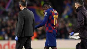 Steht aktuell mal wieder auf der Ausfallliste des FC Barcelona: Ousmane Dembele.