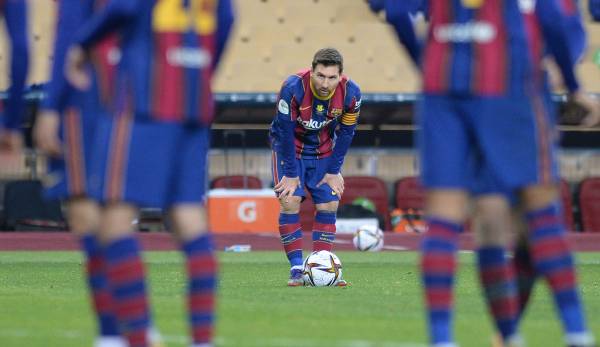 Lionel Messi sah seine erste Rote Karte im Trikot des FC Barcelona.