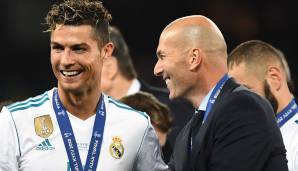 Zinedine Zidane gewann mit Cristiano Ronaldo zusammen dreimal die Champions League bei den Königlichen.
