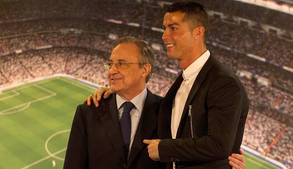 Florentino Perez mit Cristiano Ronaldo.