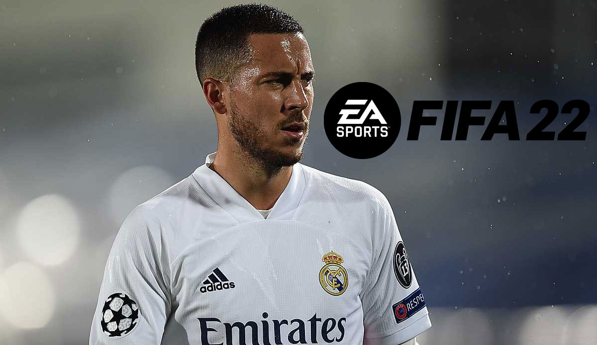 Am 1. Oktober erscheint FIFA 22. Mittlerweile werden immer mehr Ratings der Spieler und Mannschaften veröffentlicht - unter anderem von Real Madrid. Für Eden Hazard geht es weit nach unten.
