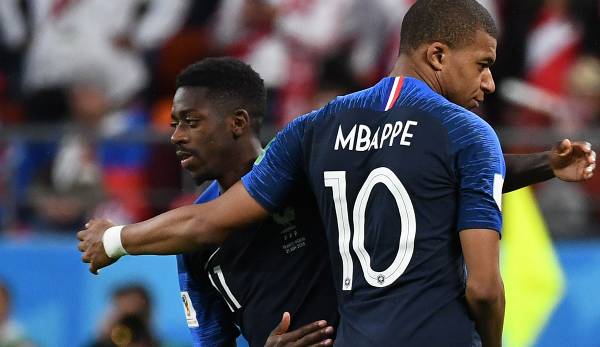 Kylian Mbappe und Ousmane Dembele sind bei der französischen Nationalmannschaft Kollegen.