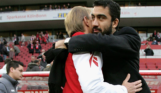 Ümit Özat und Christoph Daum sind beim 1. FC Köln 2008 gemeinsam aufgestiegen