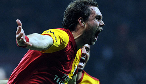 Galatasarays Matchwinner: Johan Elmander entschied das Derby in letzter Sekunde