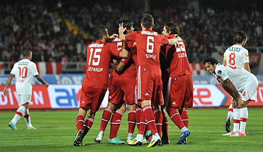Jubel bei Besiktas: Sie gewannen das Topspiel gegen Antalyaspor mit 5:3