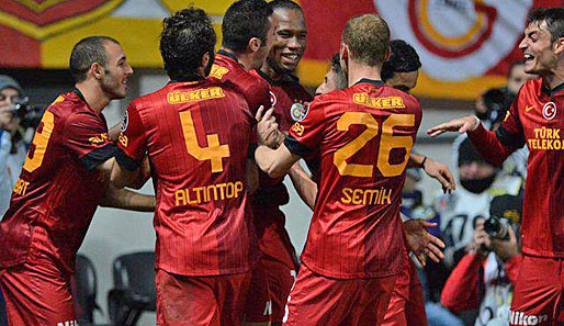 Didier Drogba bejubelt seinen ersten Treffer in der Süper Lig