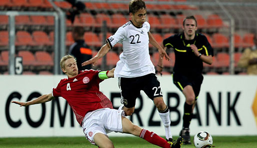 Moritz Leitner gab im September sein Debüt in deutschen U 19
