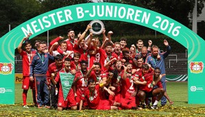 Die B-Junioren von Bayer Leverkusen gewannen zum zweiten Mal die deutsche Meisterschaft