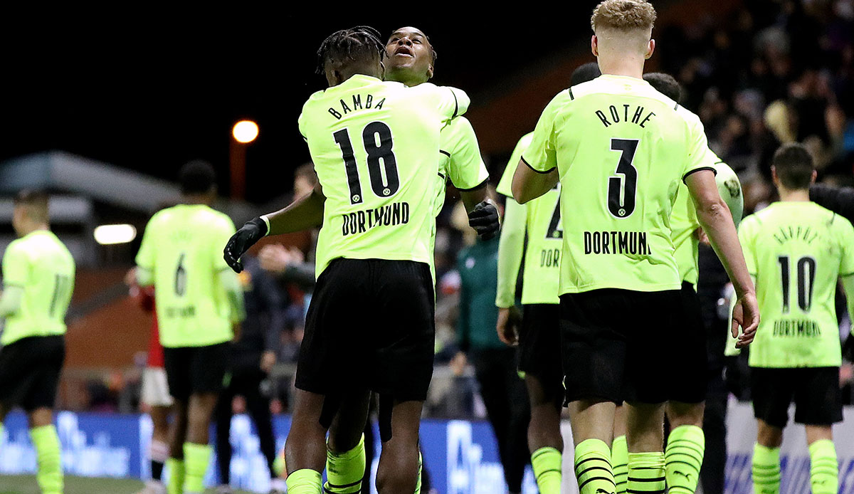 911 emoción!  El Dortmund en cuartos de final de la liga juvenil gracias a Benoy Gittens