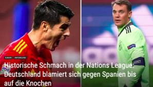 SCHWEIZ - BLICK: "Historische Schmach in der Nations League. Deutschland blamiert sich gegen Spanien bis auf die Knochen."