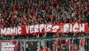 Erwischten den falschen Adressaten: Die Bayern-Fans gegen Zagreb