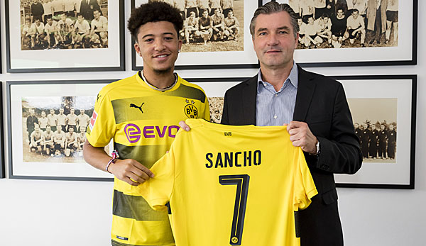 Borussia Dortmund holt Jadon Sancho von Manchester City