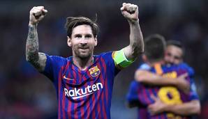 Lionel Messi bestimmt das Spiel in London.