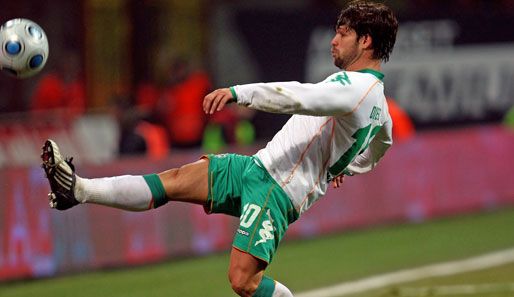 Überzeugte mit einem starken Auftritt in Mailand: Werders Superstar Diego
