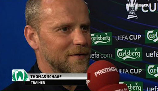 Werder-Trainer Thomas Schaaf musste sein Team in der Halbzeit in Udine wachrütteln