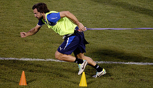 Dürfte gegen Spanien auflaufen können: Andrea Pirlo hat seine Wadenverletzung wohl auskuriert
