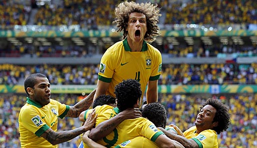 Dürfen die Brasilianer um David Luiz (oben) heute Nacht den Titelgewinn bejubeln?