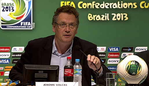 Jerome Valcke und die FIFA drücken beim Confed Cup in Brasilien ein Auge zu