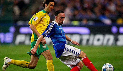Franck Ribery war im WM-Quali-Spiel gegen Litauen der Matchwinner