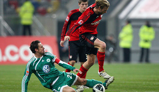 Simon Rolfes (r.) kam 2005 für 750.000 Euro aus Aachen nach Leverkusen