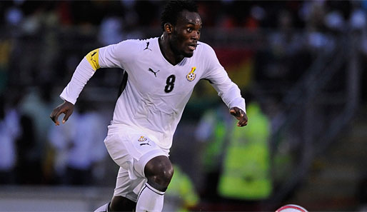 Mikael Essien hat für Ghana in 51 Spielen neun Tore erzielt