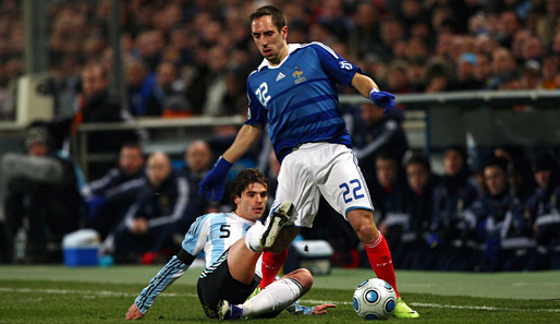 Franck Ribery erzielte in der WM-Qualifikation drei Tore in sechs Spielen