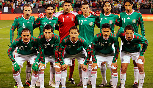 Mit diesem Team gewann die Nationalmannschaft Mexikos ein Testspiel gegen Bolivien (5:0)