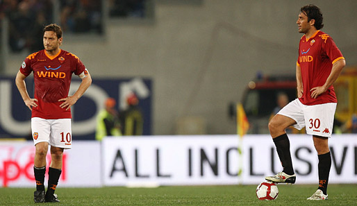 Luca Toni erzielte in 15 Ligaspielen für den AS Rom fünf Treffer