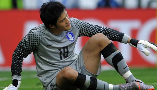 Torwart Ryong Jung Sung und Südkorea soll bei der WM nicht die Luft ausgehe