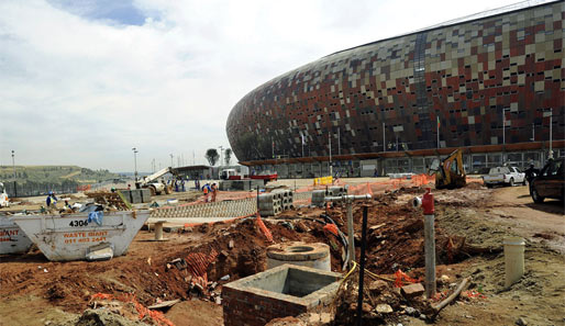 Das Soccer-City-Stadion in Johannesburg hat eine Kapazität von 94.700 Zuschauern