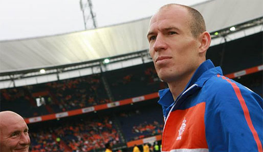 Arjen Robben muss nach seiner Oberschenkelverletzung um die WM zittern