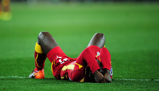 Auch Kwadwo Asamoah konnte das tragische Viertelfinalaus der Black Stars kaum begreifen
