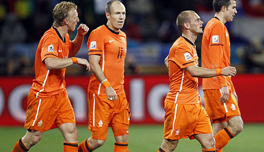 Die niederländischen Nationalspieler werden am Dienstag in der Heimat empfangen