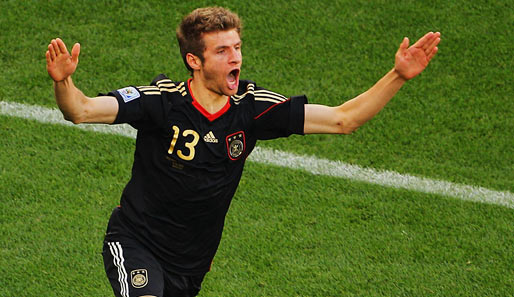Thomas Müller erzielte in sieben Spielen für die DFB-Elf vier Tore