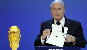 Sepp Blatter bei der Bekanntgabe: Die WM 2022 soll nach Katar