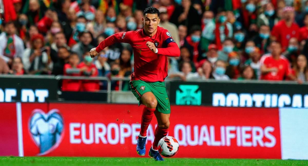 Portugal (Bild: Cristiano Ronaldo) trifft heute in den WM-Playoffs auf die Türkei.