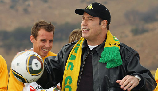 John Travolta hofft auf einen Sieg seine Socceroos gegen Deutschland