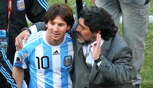 Erzielt Leo Messi (l.) heute gegen Griechenland sein erstes WM-Tor?