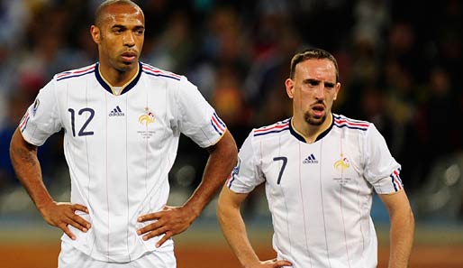Thierry Henry und Franck Ribery sollen es für Frankreich gegen Mexiko richten