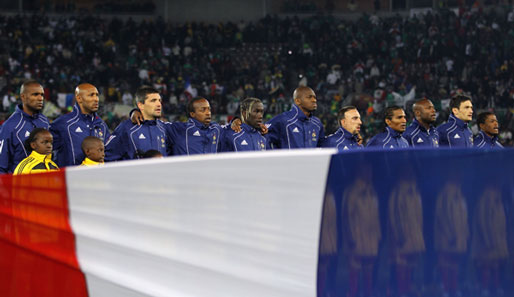 Die französische Nationalmannschaft: Einig bei der Nationalhymne?