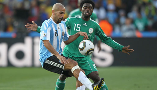 Juan Sebastian Veron absolvierte gegen Nigeria sein 71. Länderspiel für die Albiceleste
