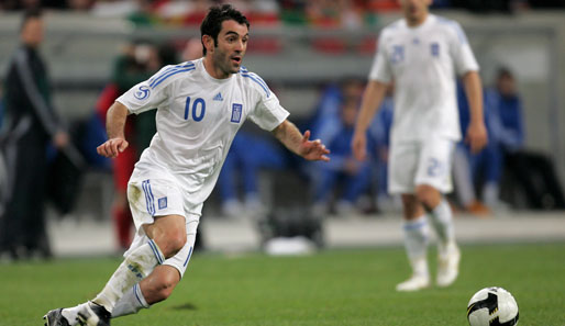 Georgios Karagounis erzielte in 93 Länderspielen für Griechenland sechs Tore