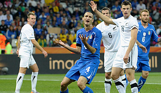 Beim enttäuschenden Unentschieden gegen Neuseeland gab es für Italien allen Grund, sich zu ärgern