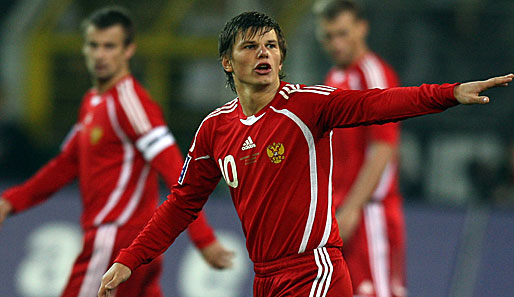 Andrej Arschawin bereitete zwei Treffer zum 3:0 gegen Finnland vor